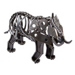Mighty Rustic Elephant Recycled Auto Parts Sculpture