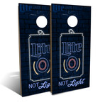 Miller Lite Not Light // Cornhole Board Set