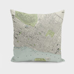 Vintage Map of Montreal Canada (1901) (14"H x 14"W)