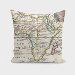 Vintage Map of Africa (1710) (14"H x 14"W)
