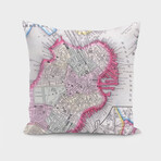 Vintage Map of Boston Massachusetts (1864) (14"H x 14"W)