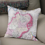 Vintage Map of Boston Massachusetts (1864) (14"H x 14"W)