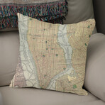 Vintage Map of New York City (1910) (14"H x 14"W)