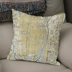 Vintage Map of Kyoto Japan (1696) (14"H x 14"W)