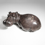 Genuine Polished Red Serpentine Shona Hippo Carving