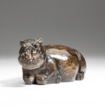 Genuine Polished Red Serpentine Shona Hippo Carving v.2