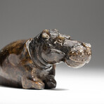 Genuine Polished Red Serpentine Shona Hippo Carving v.2
