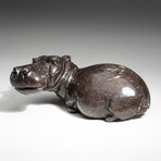 Genuine Polished Red Serpentine Shona Hippo Carving