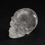 Genuine Polished Hand Carved Quartz Skull