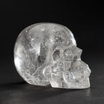 Genuine Polished Hand Carved Quartz Skull