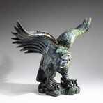 Genuine Polished Hand Carved Nephrite Jade Eagle