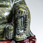 Genuine Polished Hand Carved Nephrite Jade Buddha