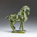 Genuine Polished Hand Carved Nephrite Jade Horse v.4