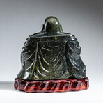 Genuine Polished Hand Carved Nephrite Jade Buddha