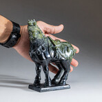 Genuine Polished Hand Carved Nephrite Jade Horse V.2