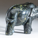 Genuine Polished Hand Carved Nephrite Jade Elephant V.3