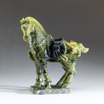 Genuine Polished Hand Carved Nephrite Jade Horse v.3