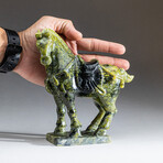 Genuine Polished Hand Carved Nephrite Jade Horse v.3