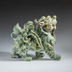 Genuine Polished Hand Carved Nephrite Jade Dragon V.2