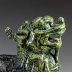 Genuine Polished Hand Carved Nephrite Jade Dragon V.1