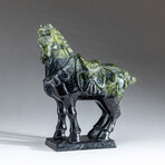 Genuine Polished Hand Carved Nephrite Jade Horse V.2