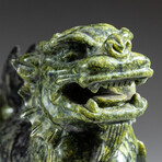 Genuine Polished Hand Carved Nephrite Jade Dragon V.1