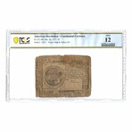 1777 American Revolution / Continental Currency $7 Note // Hall & Sellers, PA // PCGS Certified F12
