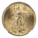 1924 $20 Gold Saint-Gaudens // NGC Certified MS63 CAC // Wood Presentation Box
