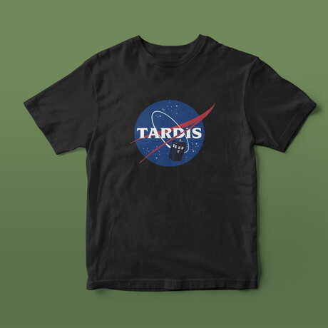 Tardis Graphic Tee // Black (S)
