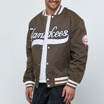 Yankees Bomber Jacket // Brown (M)
