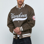Yankees Bomber Jacket // Brown (L)