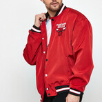Chicago Bulls Bomber Jacket // Red (M)