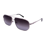 MCM // Men's 141S-045 Aviator Sunglasses // Silver + Gray Gradient