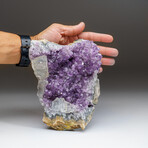 Genuine Amethyst Crystal Cluster + Calcite