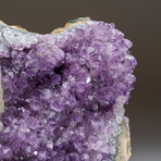 Genuine Amethyst Crystal Cluster + Calcite