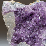 Genuine Amethyst Crystal Cluster + Calcite