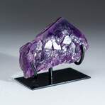 Genuine Amethyst Crystal + Metal Stand