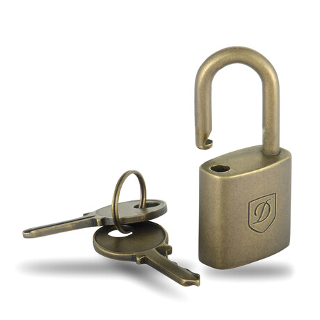 Gold-Plated Padlock + Keys