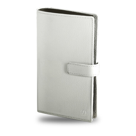 Liberte // Leather Diary Cover // White
