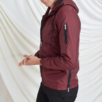 Octavio Raincoat // Burgundy (Small)