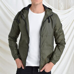 Jasper Raincoat // Olive Green (Small)