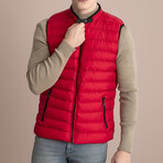 Augustus Vest // Red (Small)