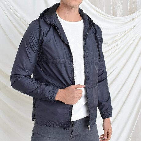 Manuel Raincoat // Navy Blue (Small)