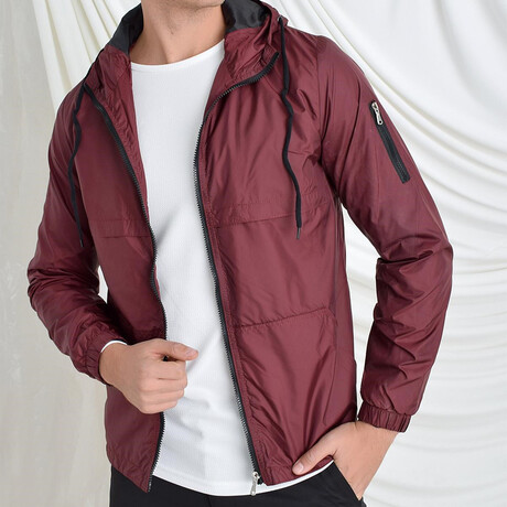 Octavio Raincoat // Burgundy (Small)