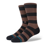 Draft Socks // Black + Brown (S)