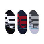 Crossbar Socks // Pack of 3 // Multicolor (S)