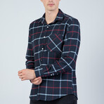 Christopher Button Up Shirt // Navy (XL)