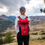 Ultima 22 // Packable Backpack + Detachable Hip Pack // Red