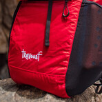 Ultima 22 // Packable Backpack + Detachable Hip Pack // Red