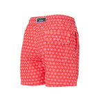 Sea Horse Swim Shorts // Red (X-Small)